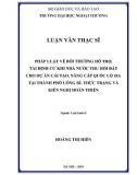 Luận văn Thạc sĩ Luật kinh tế: Pháp luật về bồi thường hỗ trợ, tái định cư khi nhà nước thu hồi đất cho dự án cải tạo nâng cấp quốc lộ 18A tại thành phố Uông Bí - Thực trạng và kiến nghị hoàn thiện