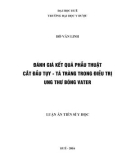 Luận án Tiến sĩ Y học: Đánh giá kết quả phẫu thuật cắt đầu tụy - tá tràng trong điều trị ung thư bóng Vater