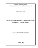 Luận án Tiến sĩ Trung Quốc học: Những chuyển biến trong quan hệ Trung Quốc – Indonesia từ năm 2005 đến nay