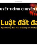 Thuyết trình chuyên đề: Luật đất đai