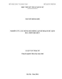 Luận văn Thạc sĩ: Nghiên cứu, xây dựng hệ thống lập kế hoạch du lịch dựa trên hệ gợi ý