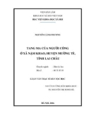 Luận văn Thạc sĩ Dân tộc học: Tang ma của người Cống ở xã Nậm Khao, huyện Mường Tè, tỉnh Lai Châu