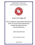 Luận văn Thạc sĩ Quản trị kinh doanh: Nâng cao hiệu quả hoạt động thanh toán quốc tế tại Ngân hàng Thương mại Cổ phần Bưu điện Liên Việt (LienVietPostBank)