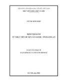 Luận văn Thạc sĩ Luật học: Định tội danh từ thực tiễn huyện Cần Giuộc, tỉnh Long An