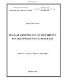 Tóm tắt Luận văn Thạc sĩ Khoa học: Khảo sát ảnh hưởng của cấu trúc điện cực đến khả năng đáp ứng của sensor oxy