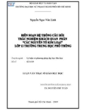 Luận văn Thạc sĩ Giáo dục học: Biên soạn hệ thống câu hỏi trắc nghiệm khách quan phần Các nguyên tố kim loại lớp 12 trường trung học phổ thông