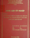 Khóa luận tốt nghiệp: Giải pháp phát triển thị trường bảo hiểm Việt Nam trước các cam kết về dịch vụ bảo hiểm trong quá trình hội nhập