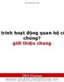 Quy trình hoạt động của Quan Hệ Công Chúng