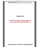 Luận văn: Tìm hiểu tình hình huy động nguồn vốn của các ngân hàng Việt Nam hiện nay