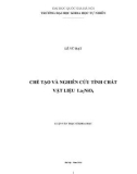 Luận văn Thạc sĩ Khoa học: Chế tạo và nghiên cứu tính chất vật liệu La2NiO4