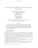 Báo cáo toán học: On the number of possible row and column sums of 0,1-matrices