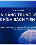 Chuyên đề: Ngân hàng trung ương và chính sách tiền tệ