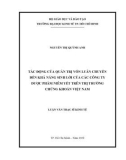 Luận văn Thạc sĩ Kinh tế: Nghiên cứu tác động của quản trị vốn luân chuyển đến khả năng sinh lời của các công ty nhóm ngành dược phẩm niêm yết trên TTCK Việt Nam trong khoảng thời gian từ năm 2010-2018