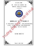 Khóa luận tốt nghiệp Kế toán-Kiểm toán: Kế toán công nợ đối với người mua, bán hàng hóa, dịch vụ trong nước và phân tích khả năng thanh toán tại Công ty Cổ phần Dệt May Huế