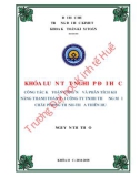 Khóa luận tốt nghiệp Kế toán-Kiểm toán: Công tác kế toán công nợ và phân tích khả năng thanh toán tại công ty TNHH Thương mại Châu Phong Thịnh-Thừa Thiên Huế