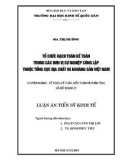 Luận án Tiến sĩ Kinh tế: Tổ chức hạch toán kế toán trong các đơn vị sự nghiệp công lập thuộc Tổng cục Địa chất và Khoáng sản Việt Nam