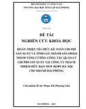 Đề tài nghiên cứu khoa học: Hoàn thiện tổ chức kế toán chi phí sản xuất và tính giá thành sản phẩm nhằm tăng cường công tác quản lý chi phí sản xuất tại công ty trách nhiệm hữu hạn New Hope Hà Nội chi nhánh Hải Phòng