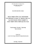 Tóm tắt luận văn Thạc sĩ Quản trị kinh doanh: Hoàn thiện công tác thẩm định tài chính dự án đầu tư trong cho vay tại ngân hàng Nông nghiệp và phát triển nông thôn Quảng Nam