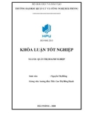 Khóa luận tốt nghiệp Quản trị doanh nghiệp: Một số giải pháp marketing nhằm nâng cao hiệu quả sản xuất kinh doanh tại Công ty cổ phần thương mại tổng hợp Đại Dương