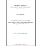 Luận văn Thạc sĩ Kinh tế: Phân tích hành vi vi phạm hành chính trong lĩnh vực thương mại của hộ kinh doanh trên địa bàn tỉnh Kiên Giang