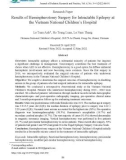 Kết quả điều trị động kinh kháng thuốc bằng phẫu thuật cắt liên kết bán cầu tại Bệnh viện Nhi Trung ương