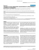 Báo cáo y học: Changes in serum adiponectin concentrations in critical illness: a preliminary investigation