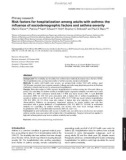 Báo cáo y học: Risk factors for hospitalization among adults with asthma: the influence of sociodemographic factors and asthma severity