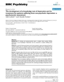 Báo cáo y học: The development of a knowledge test of depression and its treatment for patients suffering from non-psychotic depression: a psychometric assessment