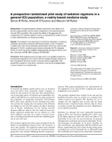 Báo cáo y học: A prospective randomised pilot study of sedation regimens in a general ICU population: a reality-based medicine study