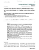 Báo cáo y học: Comparative study of control selection in a national population -based case-control study: Estimating risk of smoking on cancer deaths in Chinese men