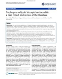 Báo cáo y học: Tropheryma whipplei tricuspid endocarditis: a case report and review of the literature