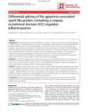 Báo cáo y học: Differential splicing of the apoptosis-associated speck like protein containing a caspase recruitment domain (ASC) regulates inflammasomes