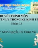 Đề tài: Nguyên lý thống kê kinh tế