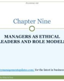 Lecture note Business Ethics: How to design and manage ethical organizations: Chapter 9 - Denis Collins