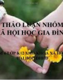 Đề tài: Vị trí của phụ nữ trong gia đình và xã hội