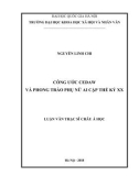 Luận văn Thạc sĩ Châu Á học: Công ước Cedaw và phong trào phụ nữ Ai Cập thế kỷ XX