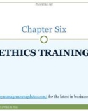 Lecture note Business Ethics: How to design and manage ethical organizations: Chapter 6 - Denis Collins