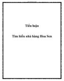 Tiểu luận : Tìm hiểu nhà hàng Hoa Sen