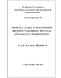 Luận văn Thạc sĩ Kinh tế: Ảnh hưởng của đầu tư nước ngoài đến biến động tỷ giá hối đoái thực ở các quốc gia Châu Á Thái Bình Dương