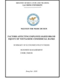 Summary of Economics Phd's thesis: Factors affecting employee-based brand equity of Vietnamese commercial banks