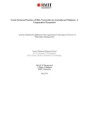 Doctoral thesis of Philosophy: Social inclusion practices of elite universities in Australia and Malaysia: a comparative perspective