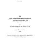 Doctoral thesis of Philosophy: AAS27 and accountability with emphasis on depreciation as the critical test