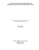 Doctoral thesis of Philosophy: Location-allocation modelling for Indonesian multi-echelon LPG supply chain