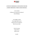 Doctoral thesis of Philosophy: Continuing professional development for the auditing profession: evidence from Indonesia