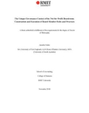 Doctoral thesis of Philosophy: The unique governance context of the not for profit (NFP) boardroom: construction and execution of board member roles and processes