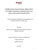 Doctoral thesis of Philosophy: Modelling dynamic financial linkages, spillover effects and volatility transmissions: empirical evidence from China and international financial markets