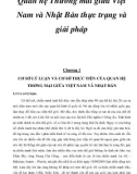 Luận văn: Quan hệ Thương mai giữa Việt Nam và Nhật Bản thực trạng và giải pháp