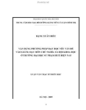 Tóm tắt Luận văn Thạc sĩ Triết học: Vận dụng phương pháp dạy học nêu vấn đề vào giảng dạy môn Chủ nghĩa xã hội khoa học ở Trường Đại học Sư phạm Huế hiện nay