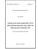 Luận văn thạc sĩ Quản lý công: Chính sách giảm nghèo bền vững đối với đồng bào dân tộc thiểu số trên địa bàn tỉnh Phú Yên