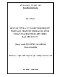 Tóm tắt luận văn Thạc sĩ Quản trị kinh doanh: Quản lý vốn đầu tư xây dựng cơ bản từ ngân sách nhà nước cho các dự án do Uỷ ban nhân dân thị xã Gia Nghĩa làm chủ đầu tư